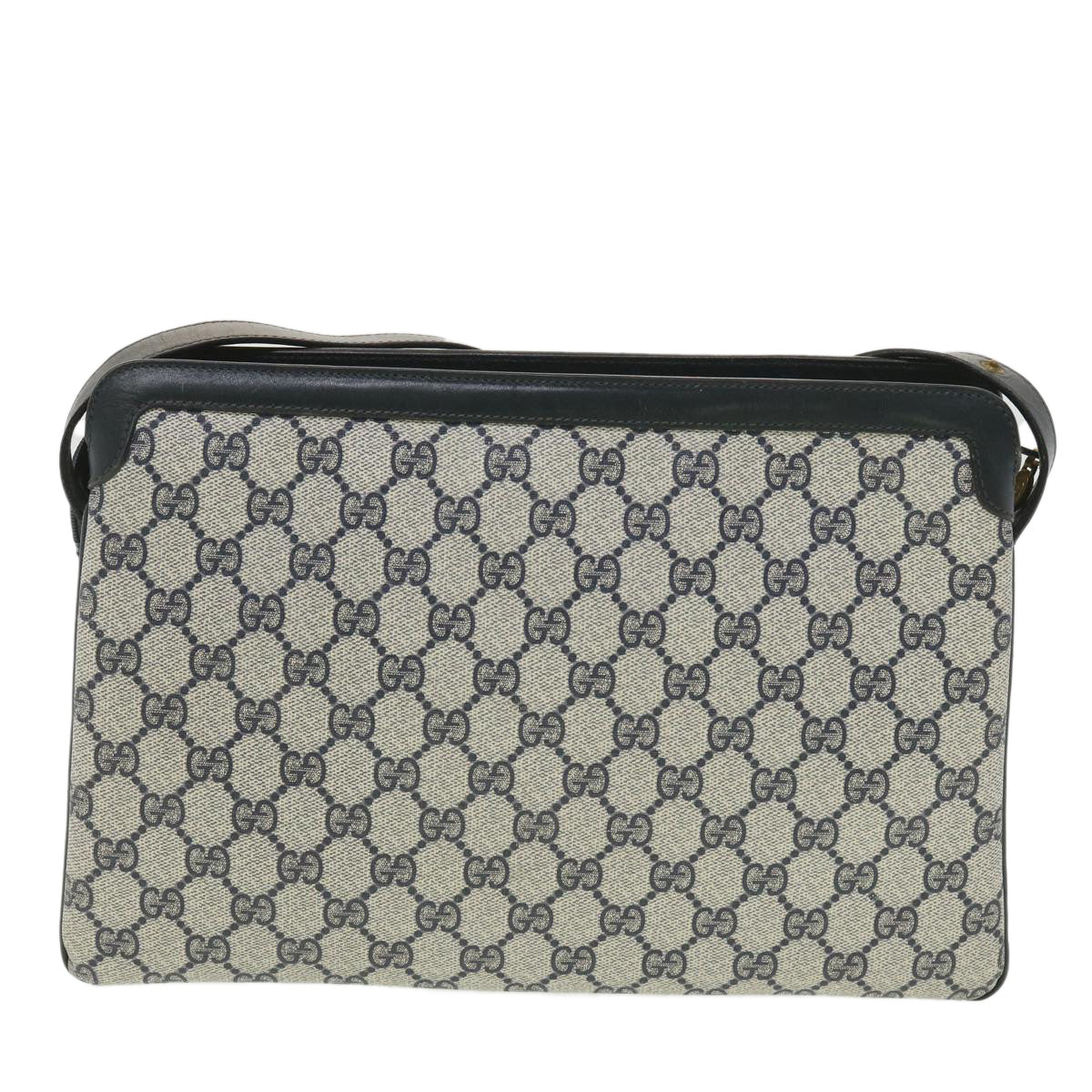 Gucci Leather Canvas Shoulder Bag