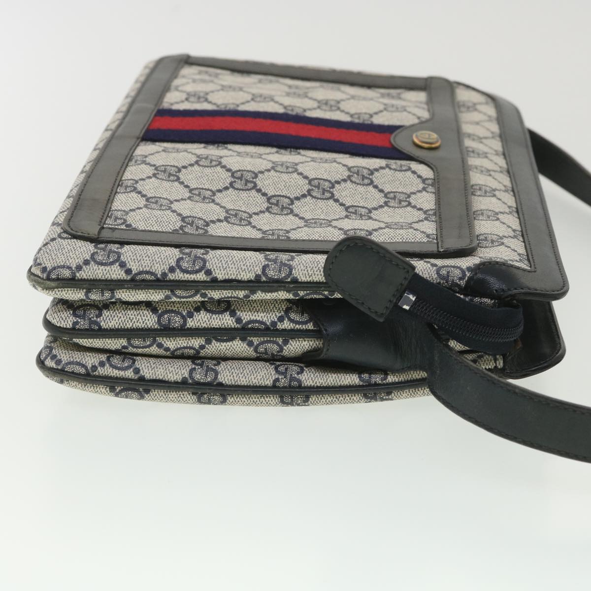 Gucci Leather Canvas Shoulder Bag