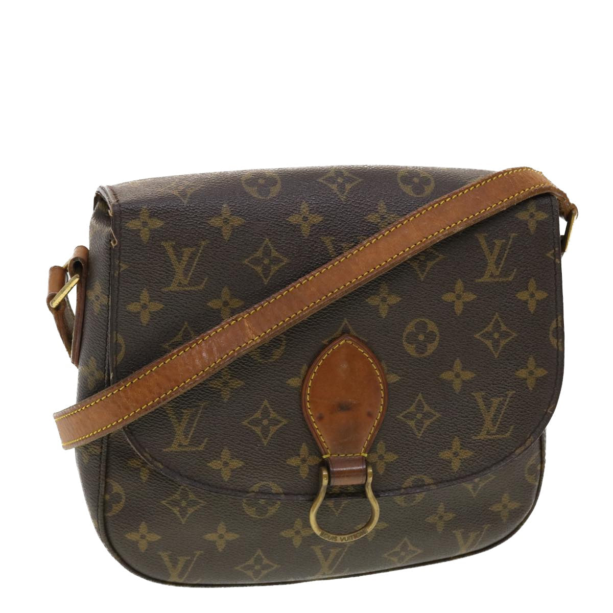 LOUIS VUITTON Monogram Saint Cloud GM Shoulder Bag M51242 LV yk6371