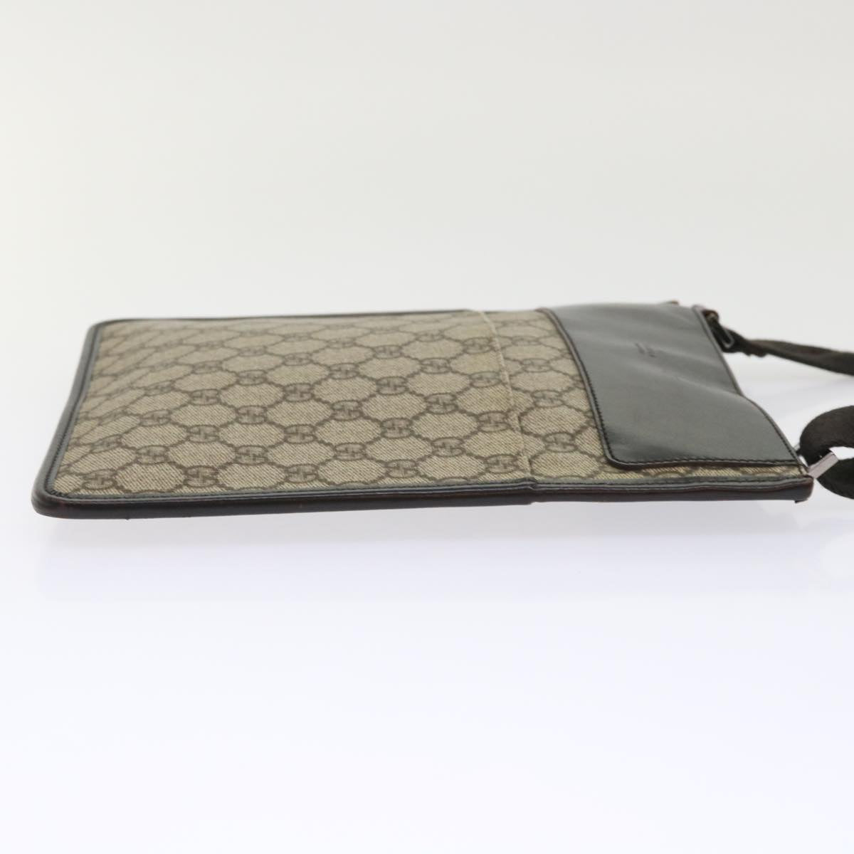 Gucci Leather Canvas Shoulder Bag