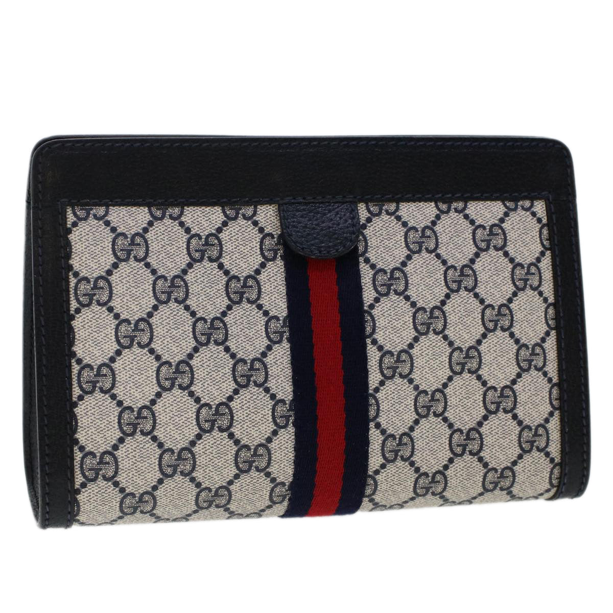 Gucci Leather Canvas Clutch
