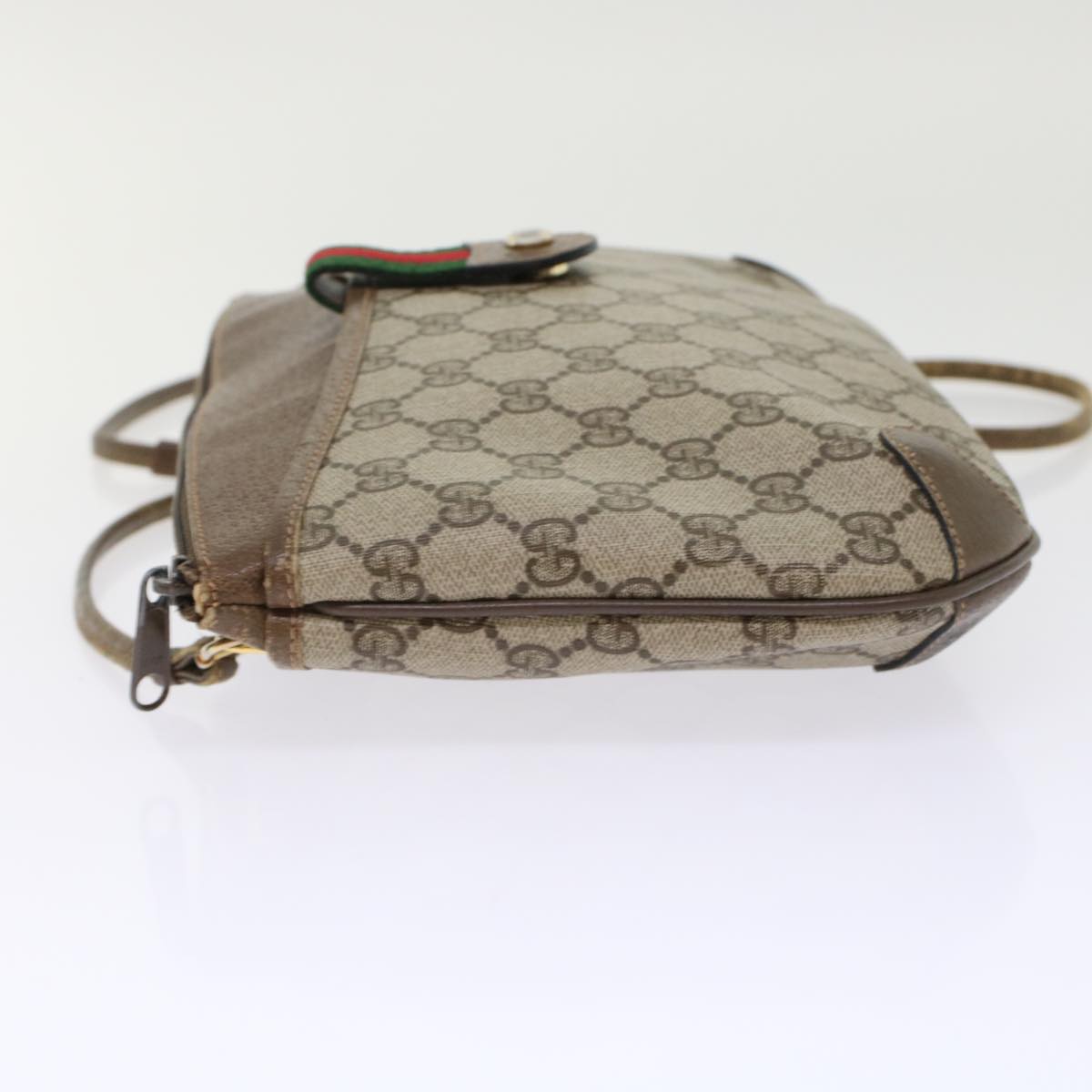 Gucci Leather Canvas Shoulder Bag