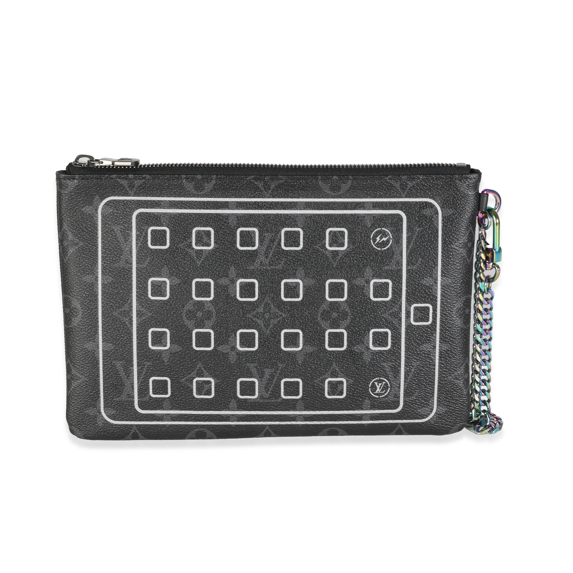 Louis Vuitton Monogram Eclipse Canvas Fragment Design Ipad Pouch