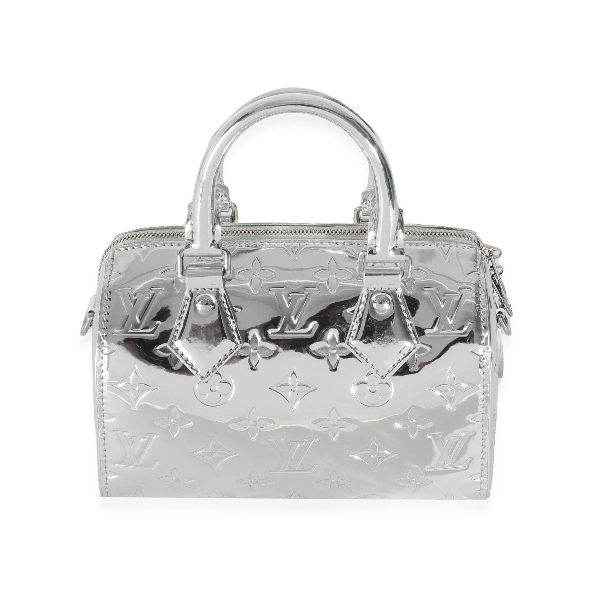Louis Vuitton Sier Monogram Miroir Speedy Bandouliere 20 NM