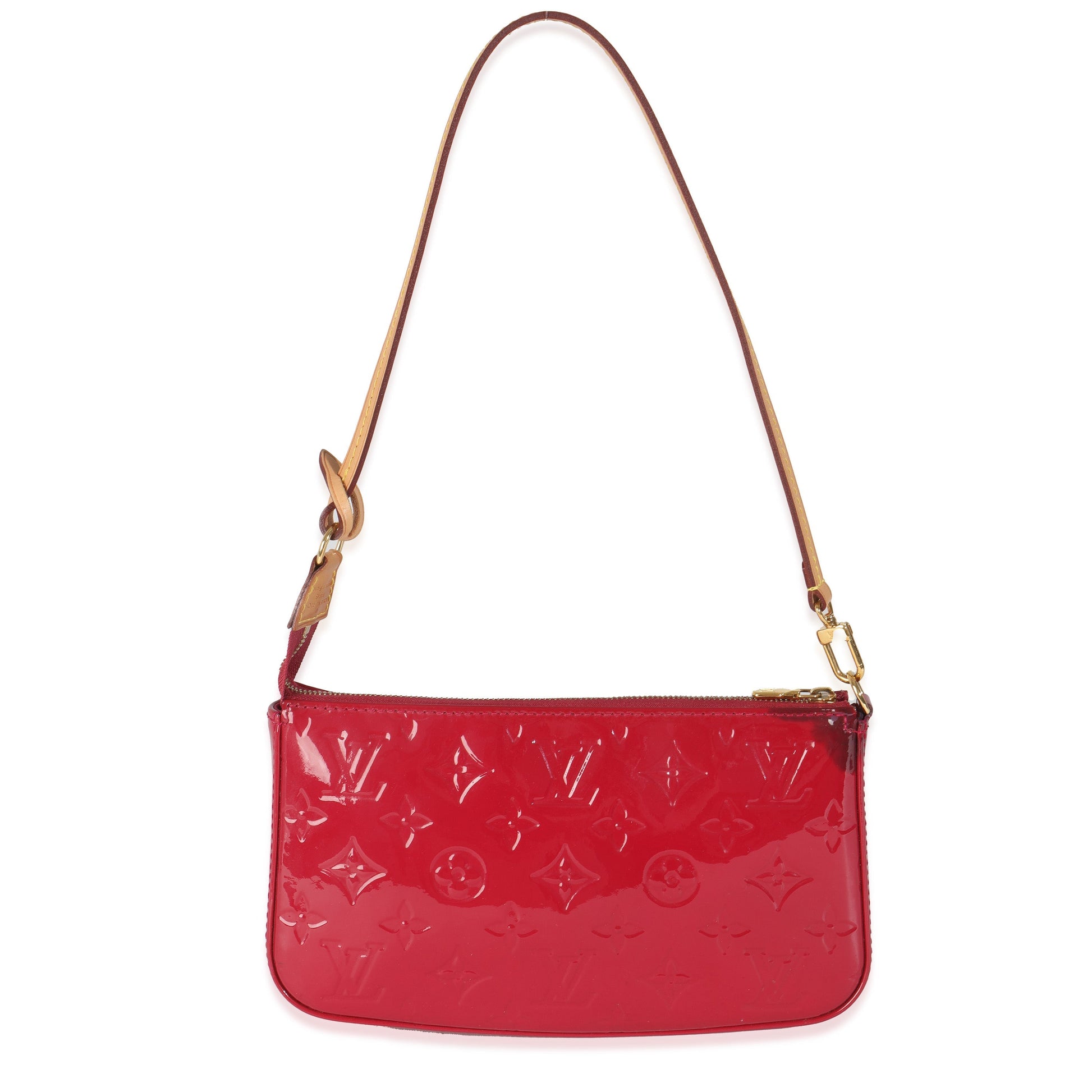 Designer Women's Crossbody Bag | Louis Vuitton Rose Indien Monogram Vernis Pochette Accessoires NM