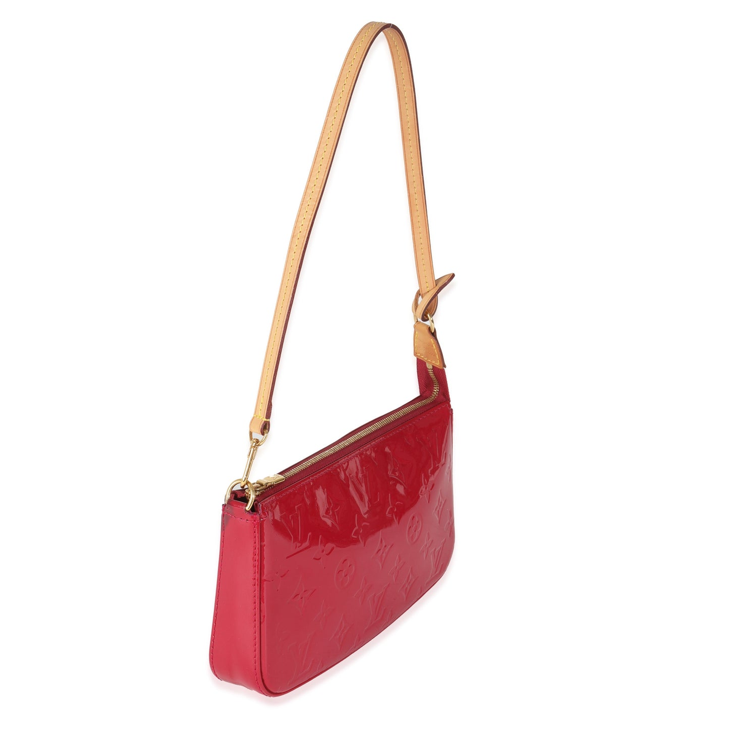 Designer Women's Crossbody Bag | Louis Vuitton Rose Indien Monogram Vernis Pochette Accessoires NM