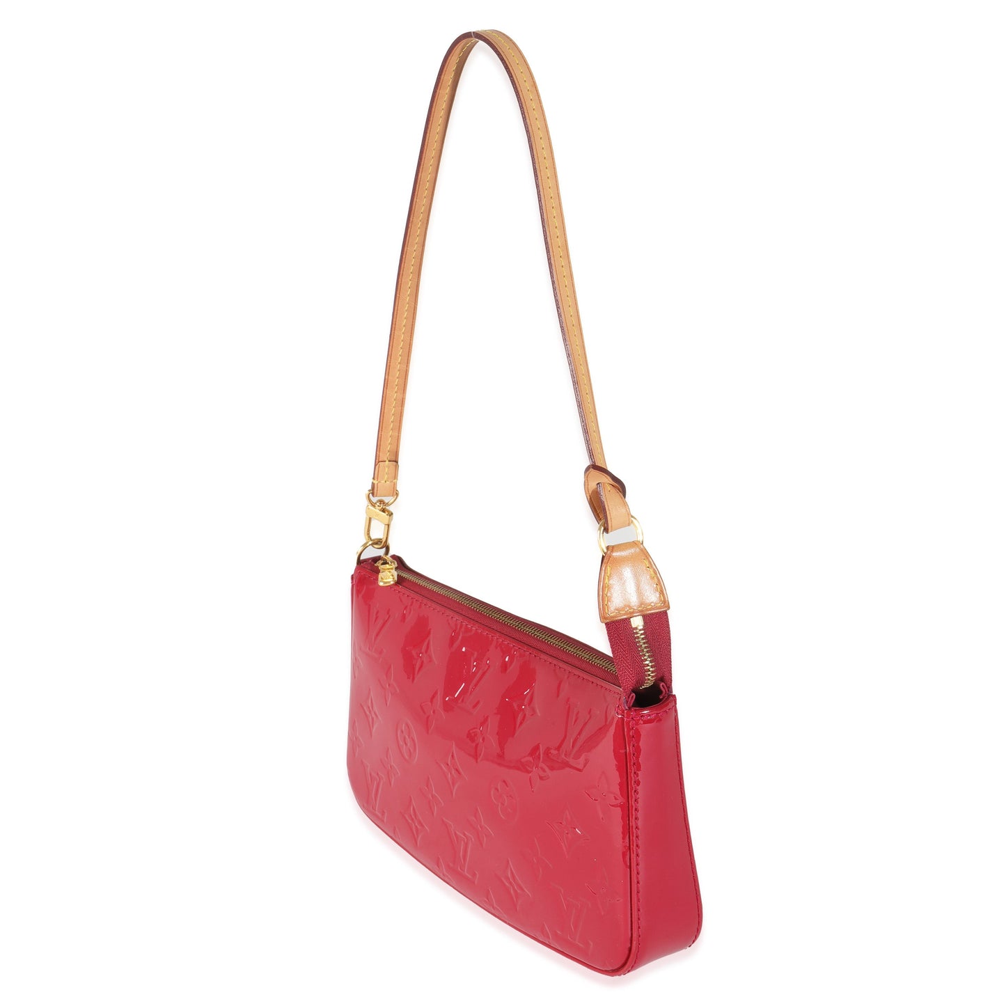 Designer Women's Crossbody Bag | Louis Vuitton Rose Indien Monogram Vernis Pochette Accessoires NM