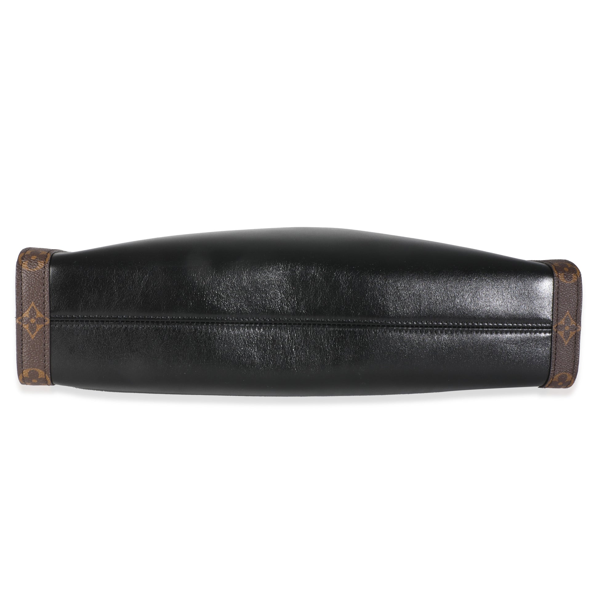 Luxury Women's Handbag | Louis Vuitton Black Calfskin Monogram Canvas Nova MMVibe