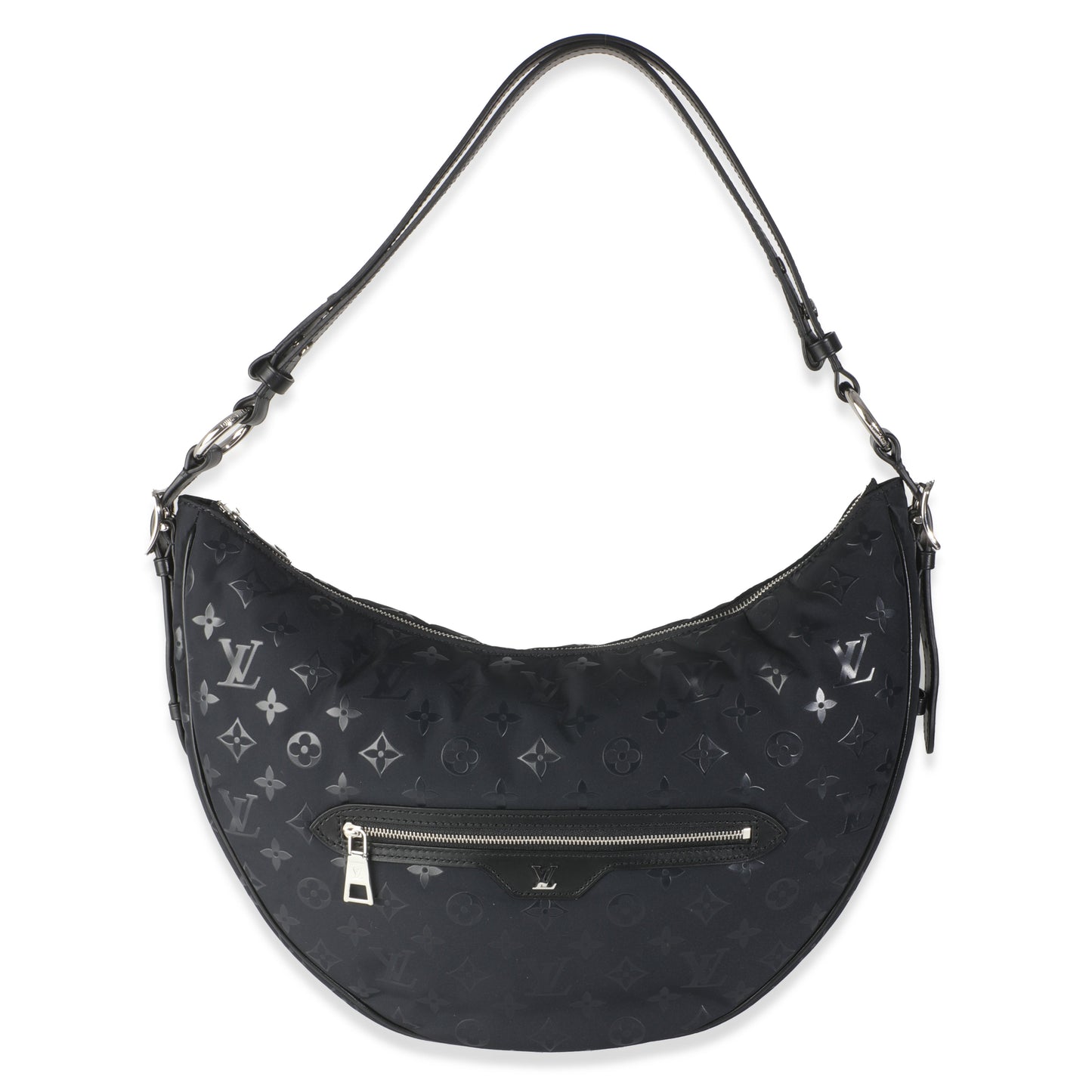 Louis Vuitton Polar Night Nylon Monogram Loop Pocket Hobo