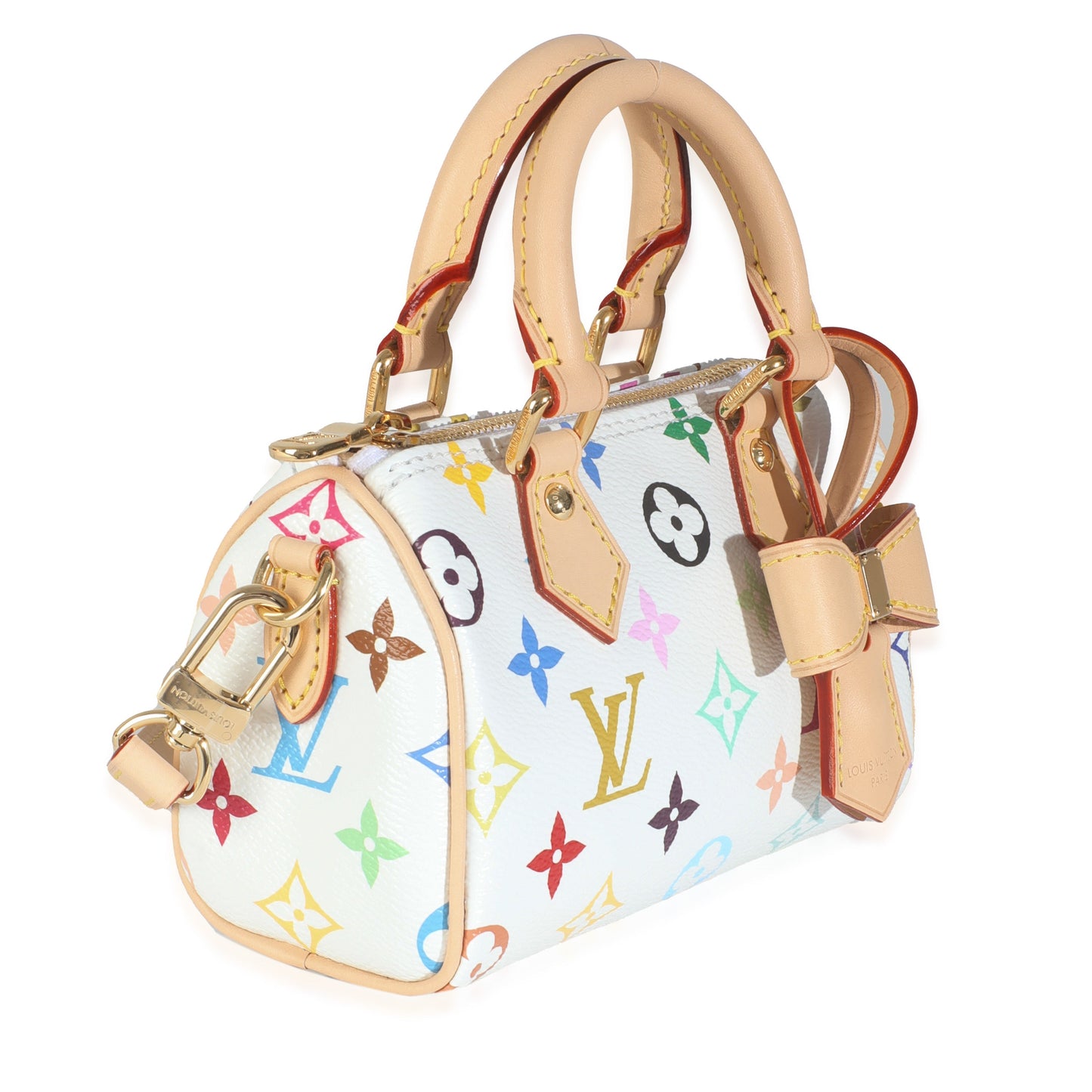 Louis Vuitton x TM White Monogram Multicolor Nano Speedy NM