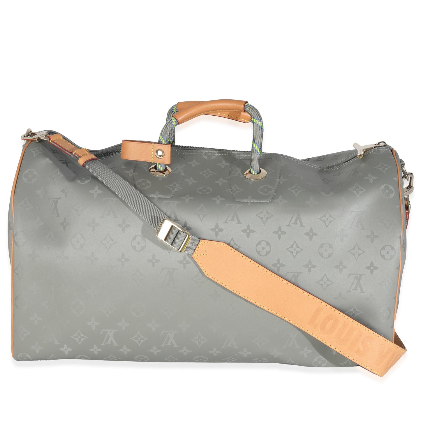 Luxury Women's Handbag | Louis Vuitton Monogram Titanium Keepall Bandouliere 50