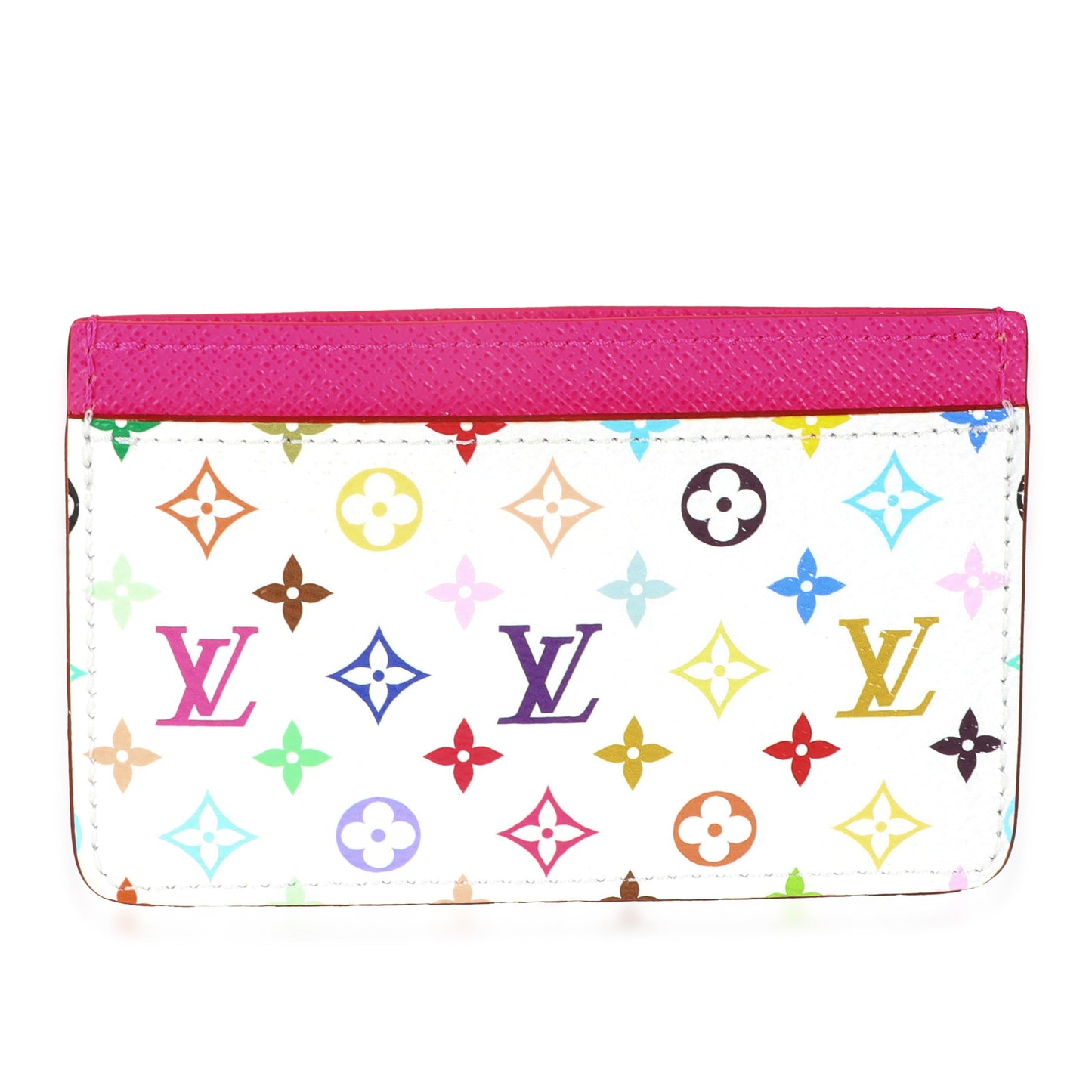 Louis Vuitton x TM Kawaii Pink Monogram Multicolor Canvas Card Holder