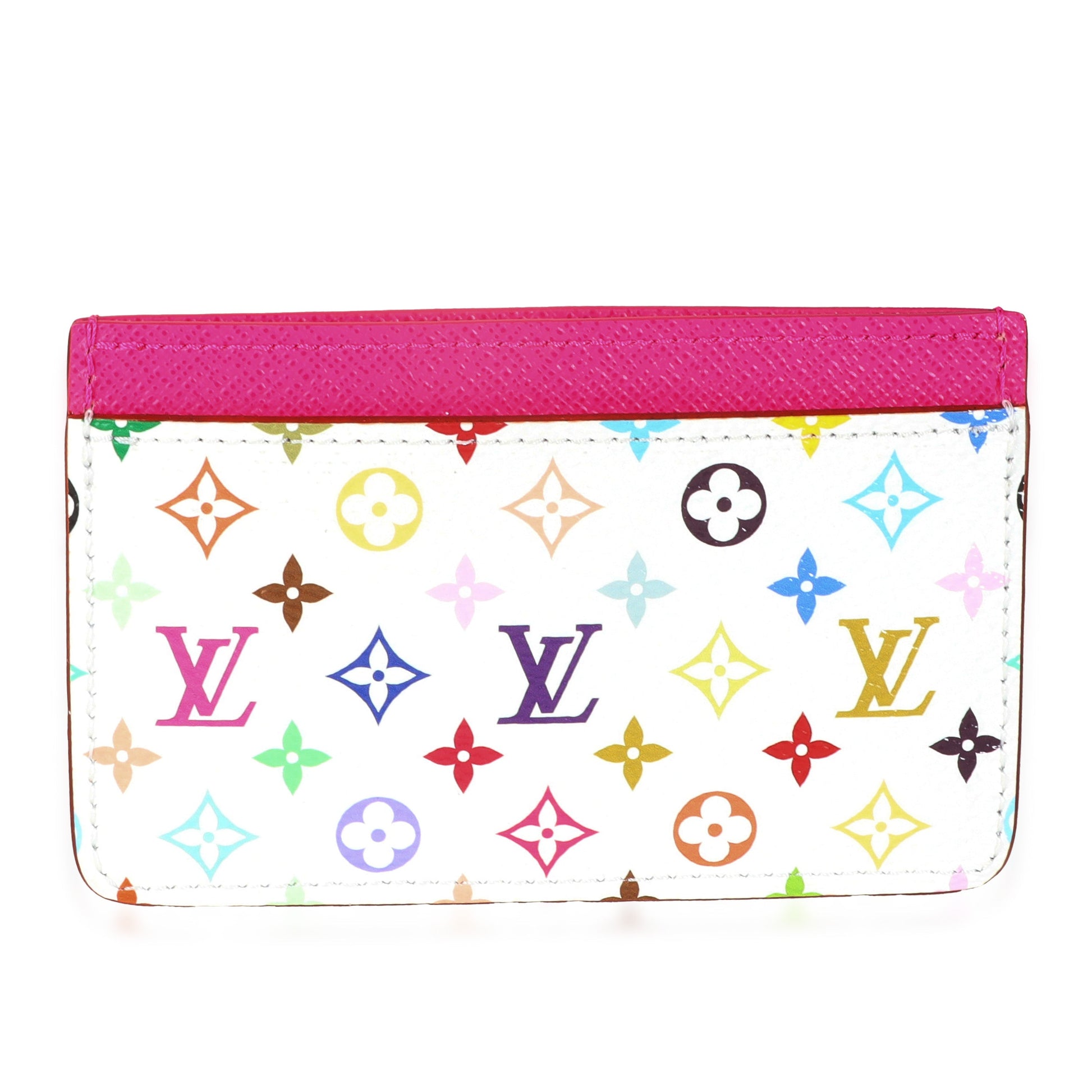 Louis Vuitton x TM Kawaii Pink Monogram Multicolor Canvas Card Holder