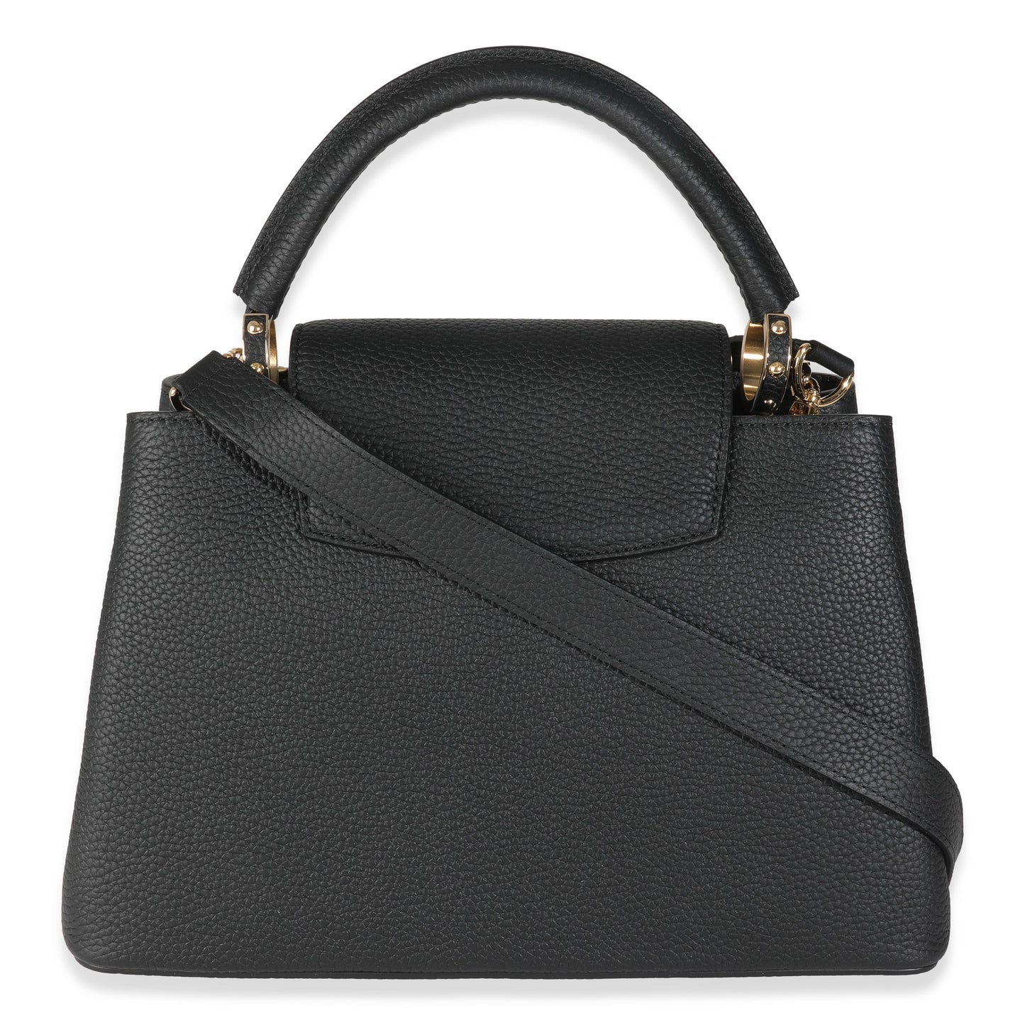 Luxury Women's Handbag | Louis Vuitton x TM Black Taurillon Capucines MM