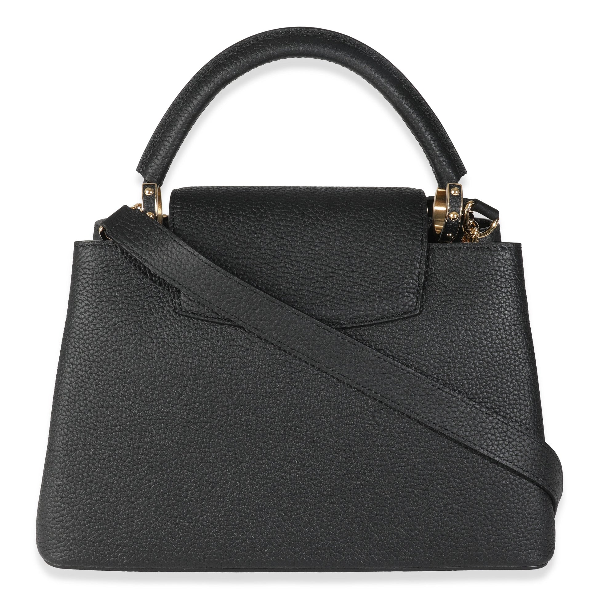 Luxury Women's Handbag | Louis Vuitton x TM Black Taurillon Capucines MM