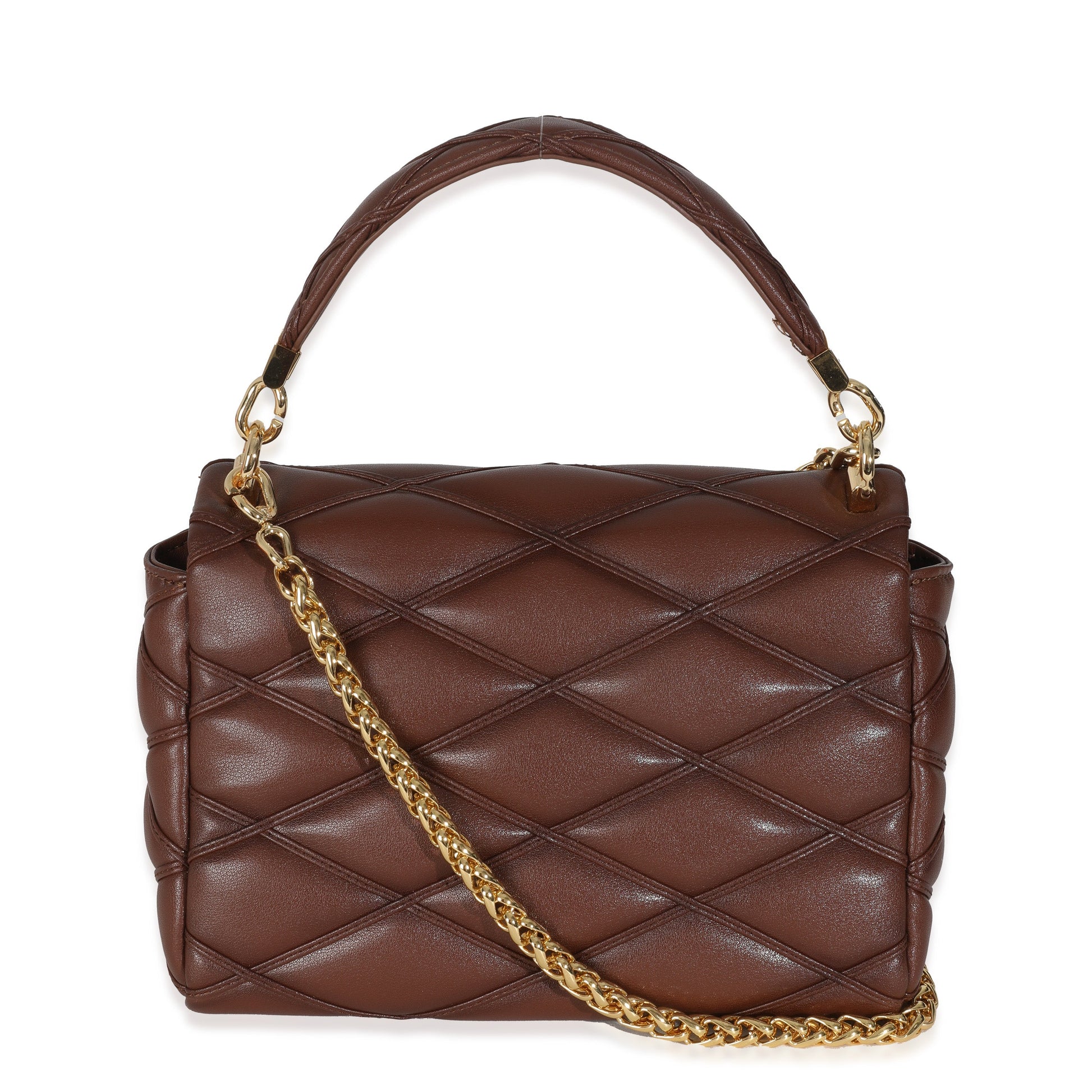 Louis Vuitton Tan Lambskin Malletage GO-14 MM Top Handle
