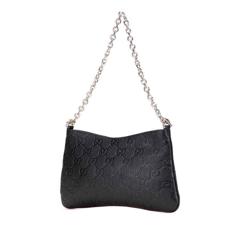 Gucci GG Emblem Leather 2way Shoulder Bag