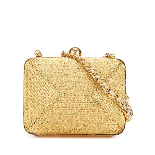 Chanel Coco Glitter Canvas Shoulder Bag